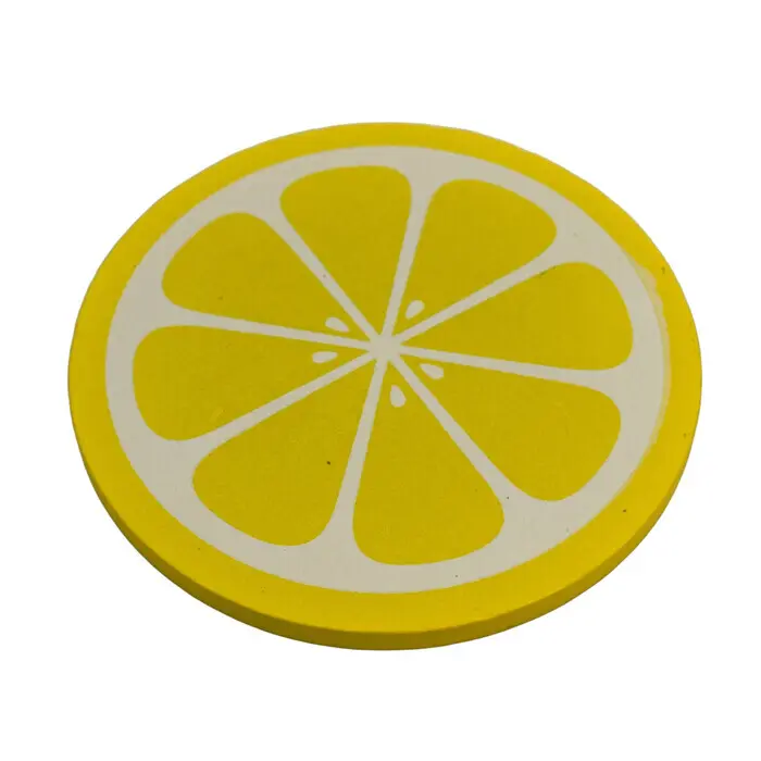 NOVOOO Seasons Summer Untersetzer Zitrone 6 Stück gelb