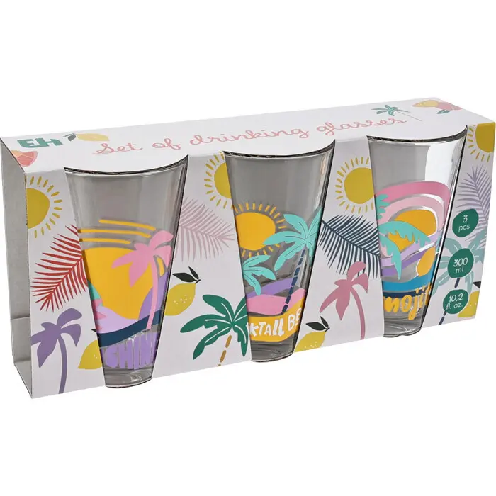 Gläser-Set Beach 300 ml 3 Stück