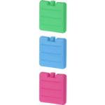 PAGRO DISKONT Kühlakku 8 x 7,5 x 1 cm 3 Stück mehrere Farben - bis 07.05.2025