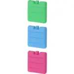 PAGRO DISKONT Kühlakku 8 x 7,5 x 1 cm 3 Stück mehrere Farben - bis 07.05.2025