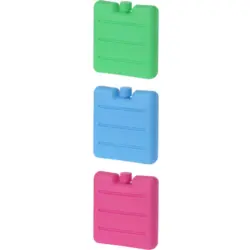 Kühlakku 8 x 7,5 x 1 cm 3 Stück mehrere Farben