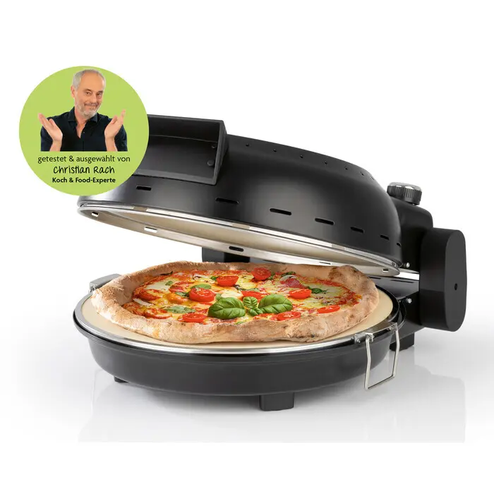 RACHS KOCHWERK Pizza-Maker mit Temperatureinstellung schwarz