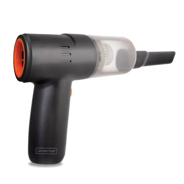 MEDIASHOP Livington Handstaubsauger PocketVac 2in1 mit Gebläsefunktion grau