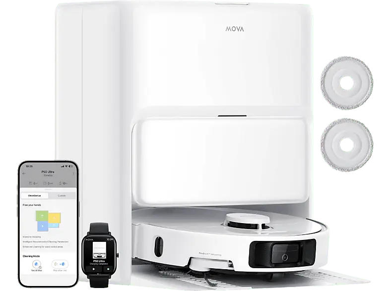 DreamE Mova P50 Ultra Saug- und Wischroboter (Weiß)