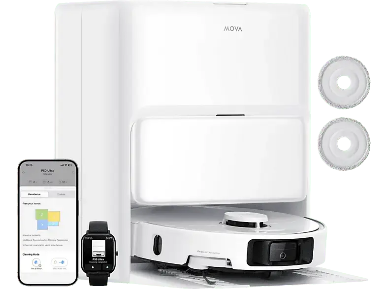 DreamE Mova P50 Ultra Saug- und Wischroboter (Weiß)