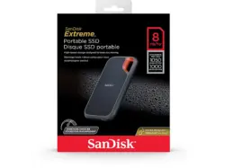 SandISK Extreme® Portable SSD MSH, externe Festplatt, 8 TB SSD, USB, Schwarz; Festplatte