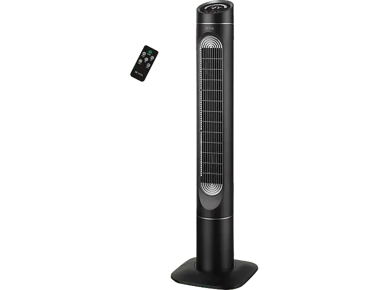 Be Cool BC50TFWTS Turmventilator 127cm mit Display Schwarz (85 Watt)