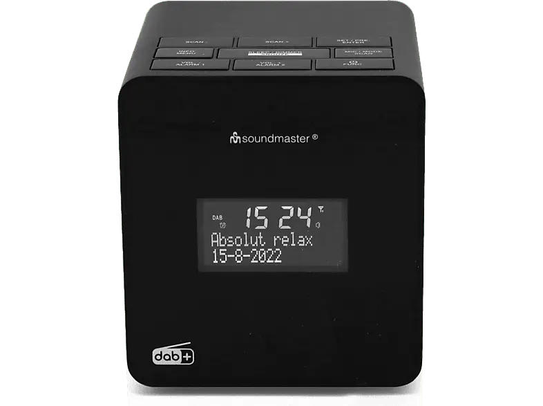 Soundmaster UR109SW DAB+/UKW Uhrenradio mit Aufnahmefunktion zum individuellen Wecken
