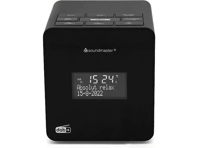 Soundmaster UR109SW DAB+/UKW Uhrenradio mit Aufnahmefunktion zum individuellen Wecken