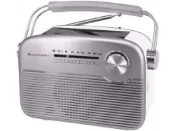 Soundmaster TR480SI UKW Radio mit Solarpanel, Silber