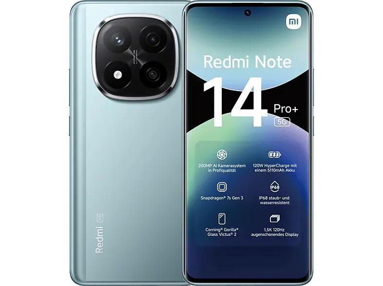 Xiaomi Redmi Note 14 Pro+, 5G, 256 GB, Blue, Dual SIM