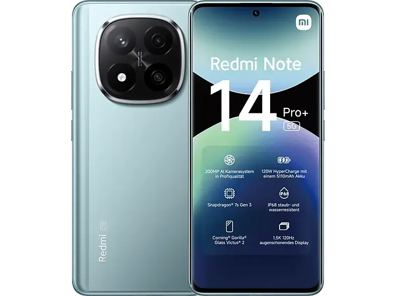 Xiaomi Redmi Note 14 Pro+, 5G, 256 GB, Blue, Dual SIM