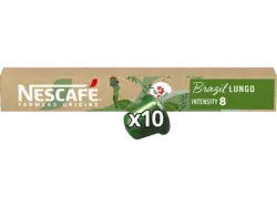 Nescafe Farmers Origins Brazil Kaffeekapseln, 10 Stück, Kompatibles System: Nespresso
