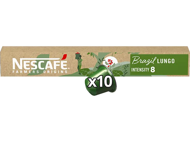 Nescafe Farmers Origins Brazil Kaffeekapseln, 10 Stück, Kompatibles System: Nespresso
