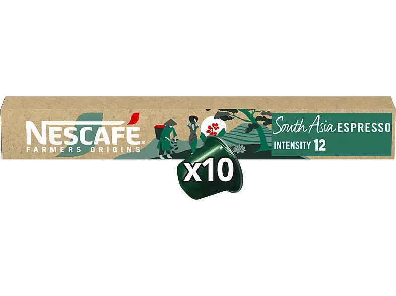 Nescafe South Asia Kaffeekapsel, 10 Stück, Kompatibles System: Nespresso