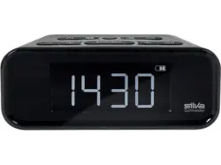 Silva-Schneider UR 4200 BT Uhrenradio mit Akku, Schwarz; Radiowecker