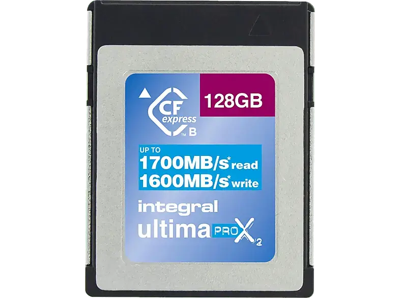 Integral Ultimapro X2 CFexpress 2.0 Type B Speicherkarte 128GB, R1700/W1600 (INCFE128G1700/1600); Speicherkarte CFexpress™