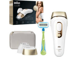 Braun PL5152 Silk-expert Pro IPL-Haarentfernungsgerät (Weiß/Gold, mit 2 Aufsätzen; Rasierer & Aufbewahrungstasche, Netzbetrieb)