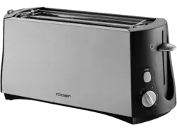 Cloer Toaster 3710 (Schwarz, 1380 Watt, Schlitze: 2)