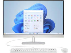 HP 27-cr0903ng All-in-One PC, 27 Zoll FHD, AMD Ryzen™ 5 7520U, 16GB RAM, 1TB SSD, Windows 11 Home, inklusive kabelgebundene Tastatur und Maus, Weiß; AIO PC