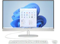HP 27-cr0903ng All-in-One PC, 27 Zoll FHD, AMD Ryzen&trade; 5 7520U, 16GB RAM, 1TB SSD, Windows 11 Home, inklusive kabelgebundene Tastatur und Maus, Wei&szlig;; AIO PC