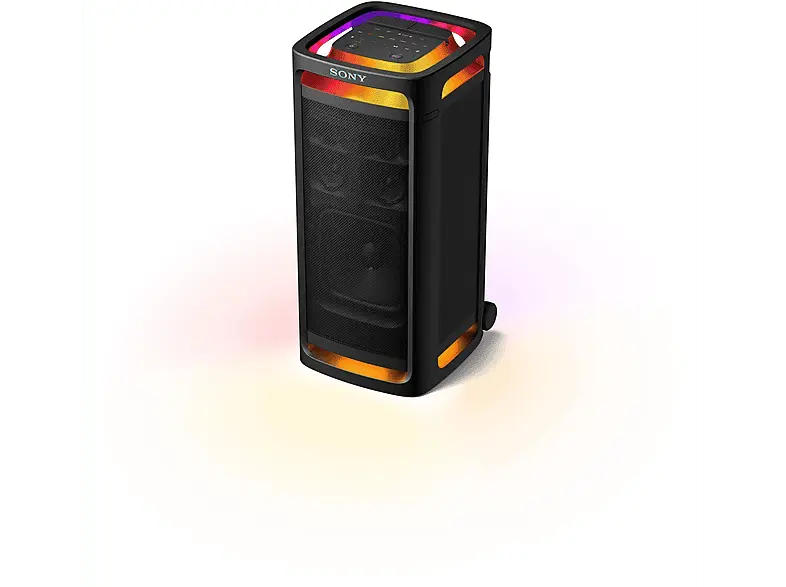 Sony ULT Tower 9AC - Ultimativer Bluetooth-Party-Lautsprecher, netzbetrieben, 2x Power Sound Modi, 360° Beleuchtung & Sound, Karaoke-Eingänge Schwarz; Party Lautsprecher