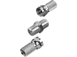 Vivanco 44017 F-Stecker Set; Kabelverbinder-Set