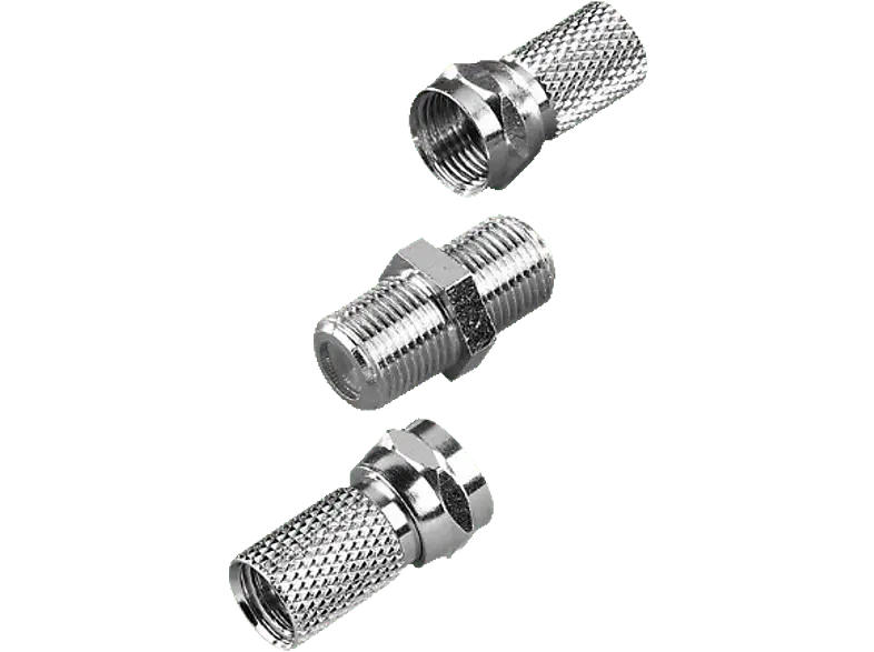 Vivanco 44017 F-Stecker Set; Kabelverbinder-Set