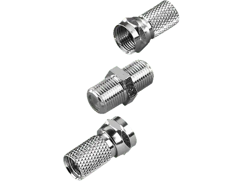 Vivanco 44017 F-Stecker Set; Kabelverbinder-Set