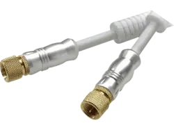 Vivanco 44075 Sat Kabel, F-Stecker, 3m, 110dB, mit Ferritkern, vergoldete Kontakte; Receiveranschlusskabel