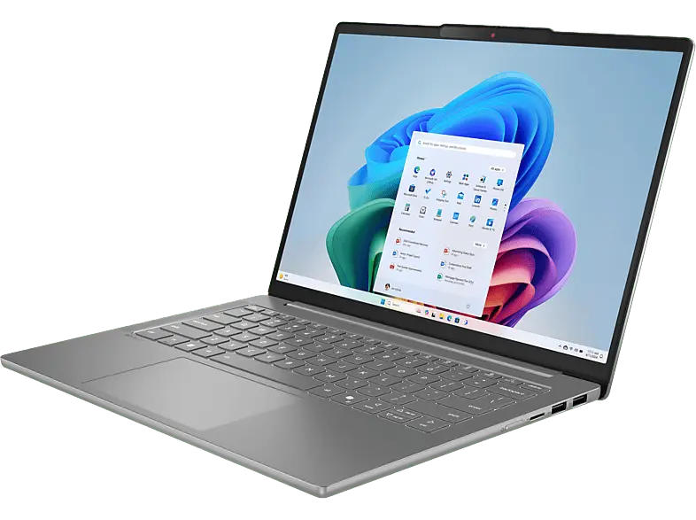 LENOVO IdeaPad Slim 5 14AHP10 Notebook 14 Zoll, WUXGA, AMD Ryzen™ 8645HS Prozessor, 16 GB RAM, 512 GB, Windows 11 Home, Radeon™ 760M, Luna Grey
