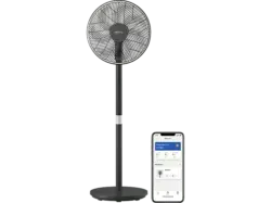 Philips CX3550/01 Air+ App, Automatische Rotation 2-in-1 Standventilator und Tischventilator Schwarz/Silber (48 Watt)