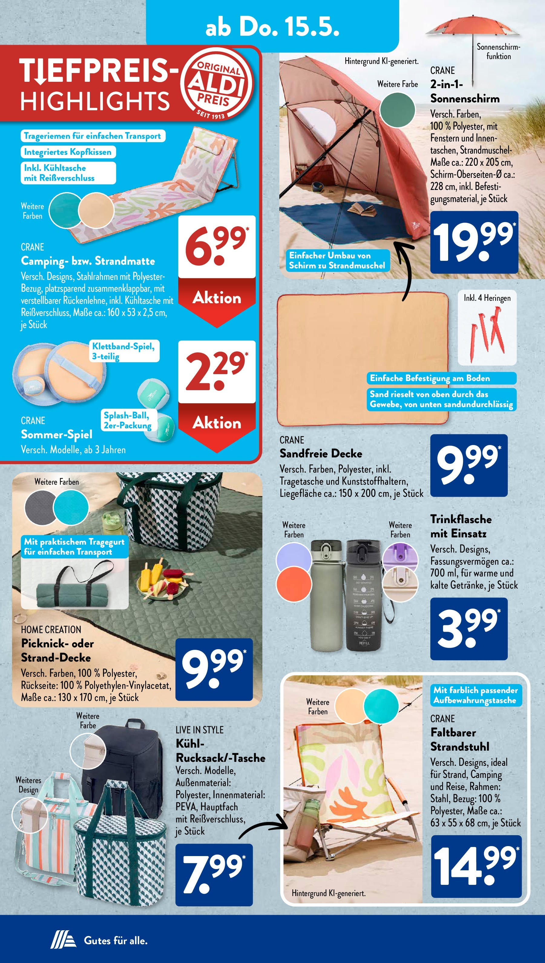 Aldi Süd - Aldi Süd: Wochenangebote (ab 11.05.2025) zum Blättern | Seite: 17 | Produkte: Decke, Kopfkissen, Sonnenschirm, Home creation Aldi Süd - Aldi Süd: Wochenangebote (ab 11.05.2025) zum Blättern | Seite: 17 | Produkte: Decke, Kopfkissen, Sonnenschirm, Home creation