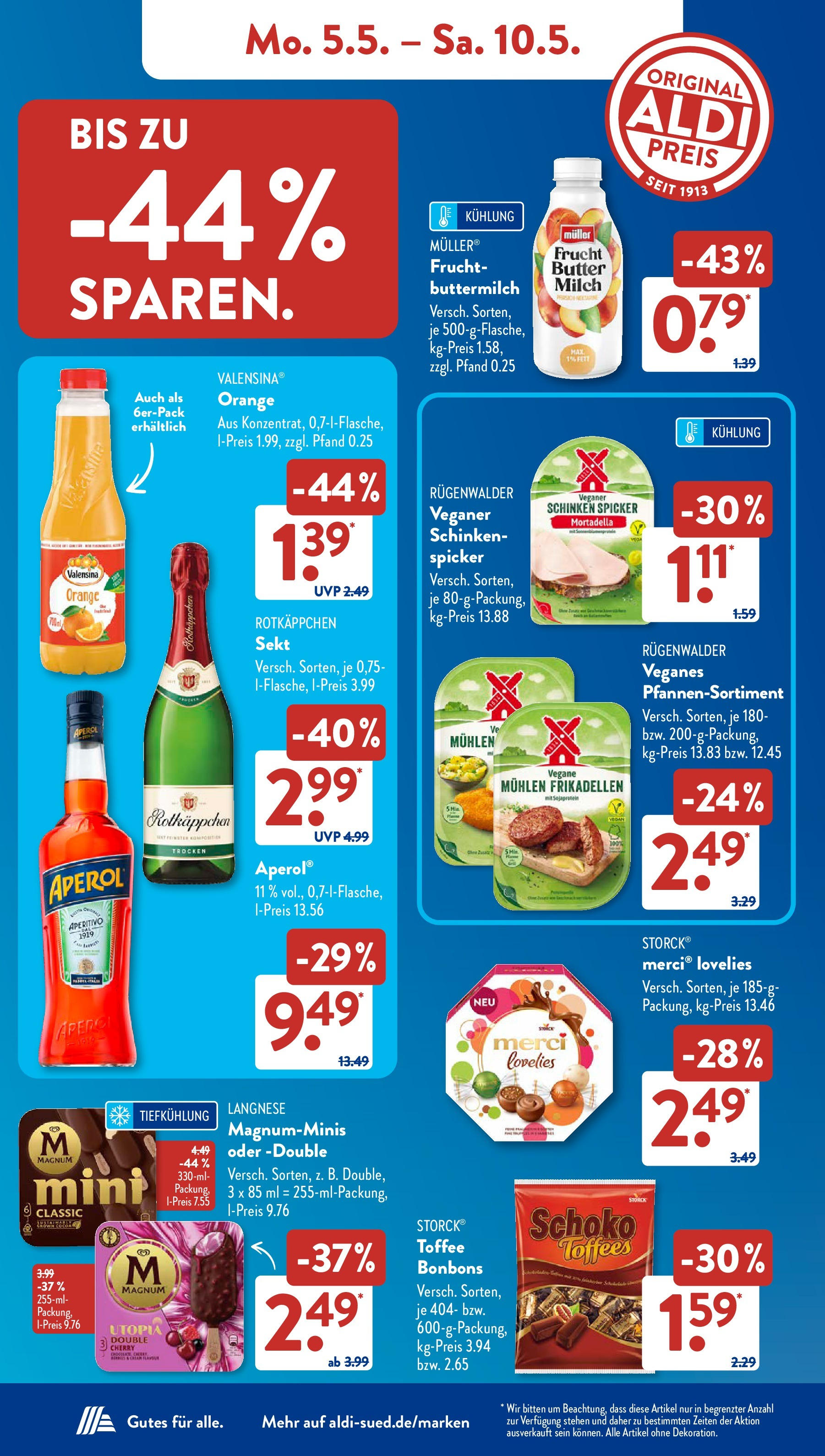 Aldi Süd - Aldi Süd: Wochenangebote (ab 04.05.2025) zum Blättern | Seite: 12 | Produkte: Rotkappchen sekt, Langnese, Buttermilch, Aperol Aldi Süd - Aldi Süd: Wochenangebote (ab 04.05.2025) zum Blättern | Seite: 12 | Produkte: Rotkappchen sekt, Langnese, Buttermilch, Aperol