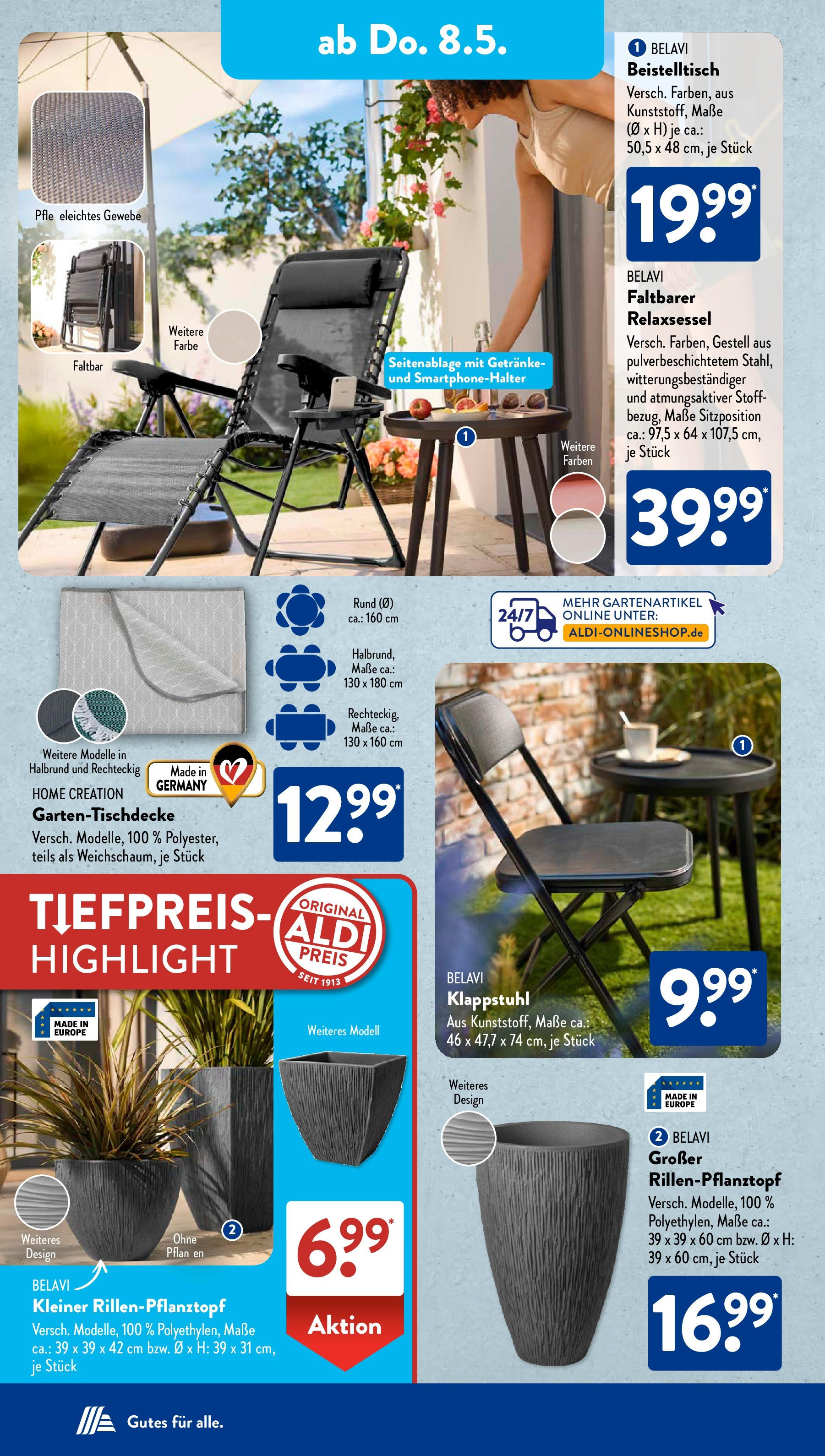 Aldi Süd - Aldi Süd: Wochenangebote (ab 04.05.2025) zum Blättern | Seite: 19 | Produkte: Relaxsessel, Beistelltisch, Belavi, Home creation Aldi Süd - Aldi Süd: Wochenangebote (ab 04.05.2025) zum Blättern | Seite: 19 | Produkte: Relaxsessel, Beistelltisch, Belavi, Home creation