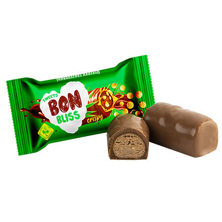 Bon Bliss - Konfekt mit Mais-Reis-Knusperstücken und Kakaogeschmack in kakaohaltiger Fettglasur /lose