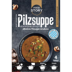 Pilzsuppe - Suppenmischung mit Pilze und Sahne