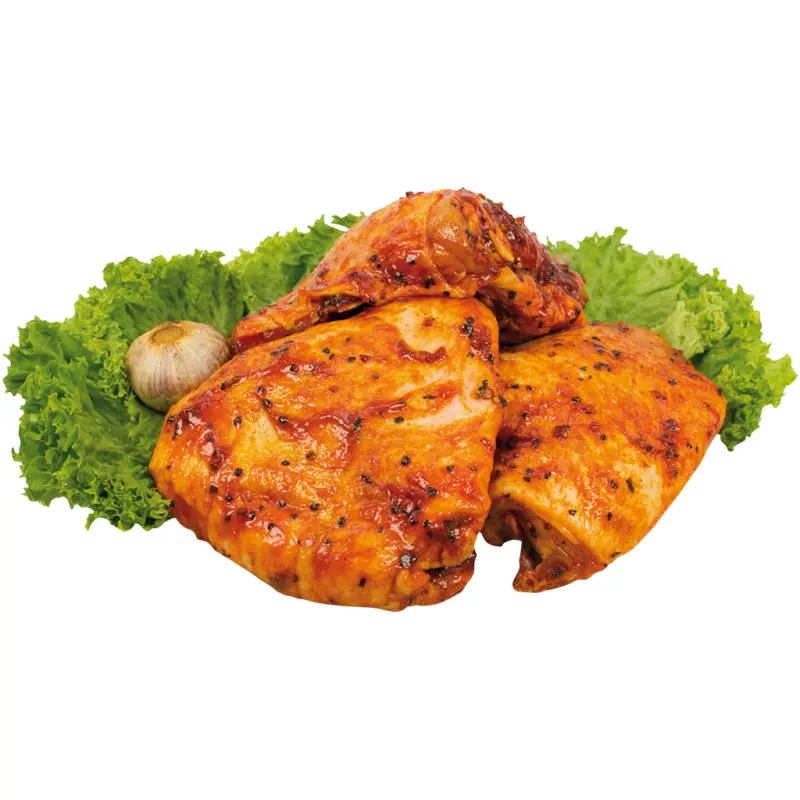 H&auml;hnchenoberschenkel mariniert