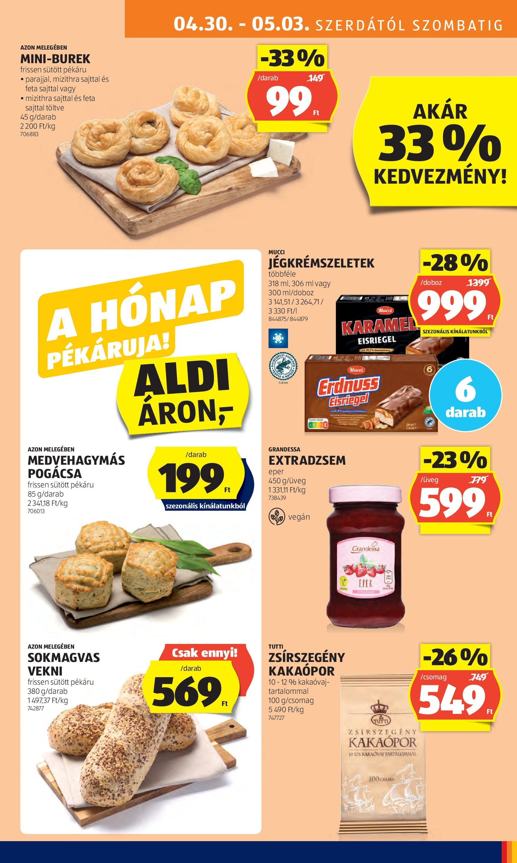 Aldi - Aldi újság érvényessége 2025.05.07.-iG - 2025.04.29. -tól/töl > akció, lapozható szórólap 🛍️ | Oldal: 9 | Termékek: Doboz, Eper, Vegán, Kakaópor