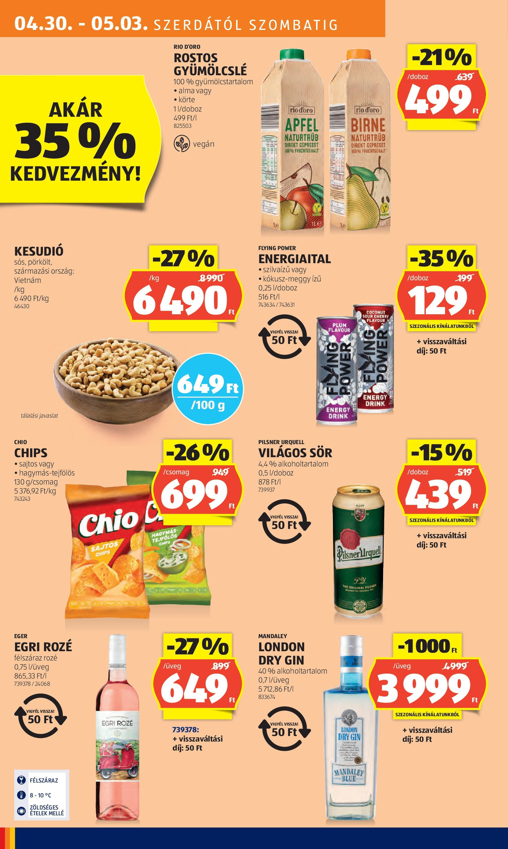Aldi - Aldi újság érvényessége 2025.05.07.-iG - 2025.04.29. -tól/töl > akció, lapozható szórólap 🛍️ | Oldal: 10 | Termékek: Körte, Egér, Kesudió, Doboz