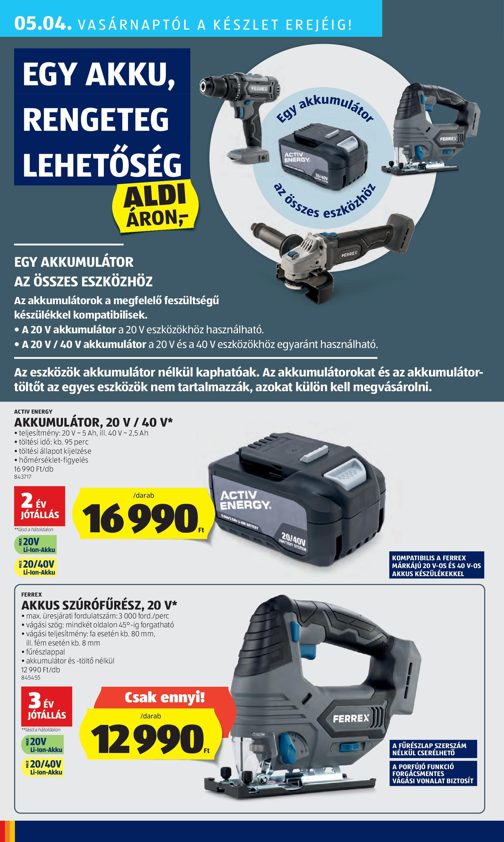 Aldi - Aldi újság érvényessége 2025.05.07.-iG - 2025.04.29. -tól/töl > akció, lapozható szórólap 🛍️ | Oldal: 42 | Termékek: Akkumulátor, Töltő