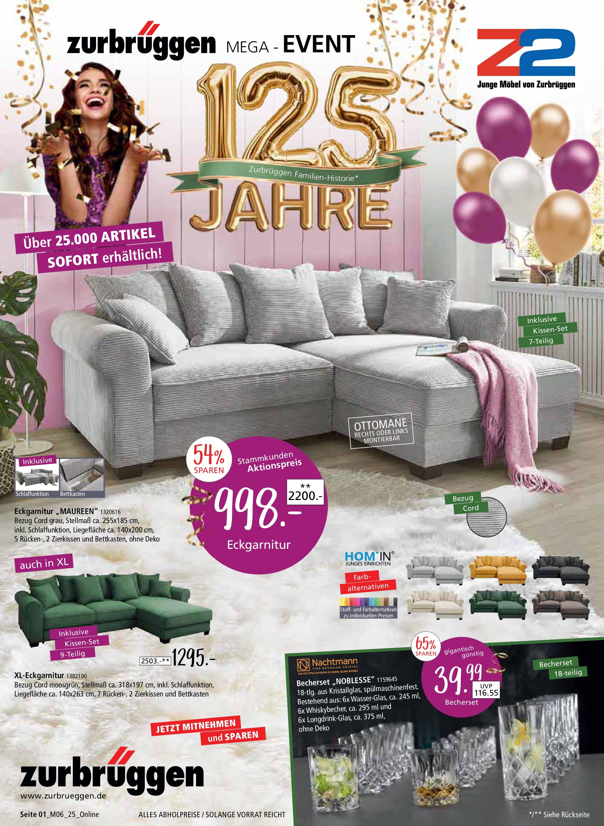 Zurbrüggen Mega-Event (vom 02.05.2025 - 17.05.2025)