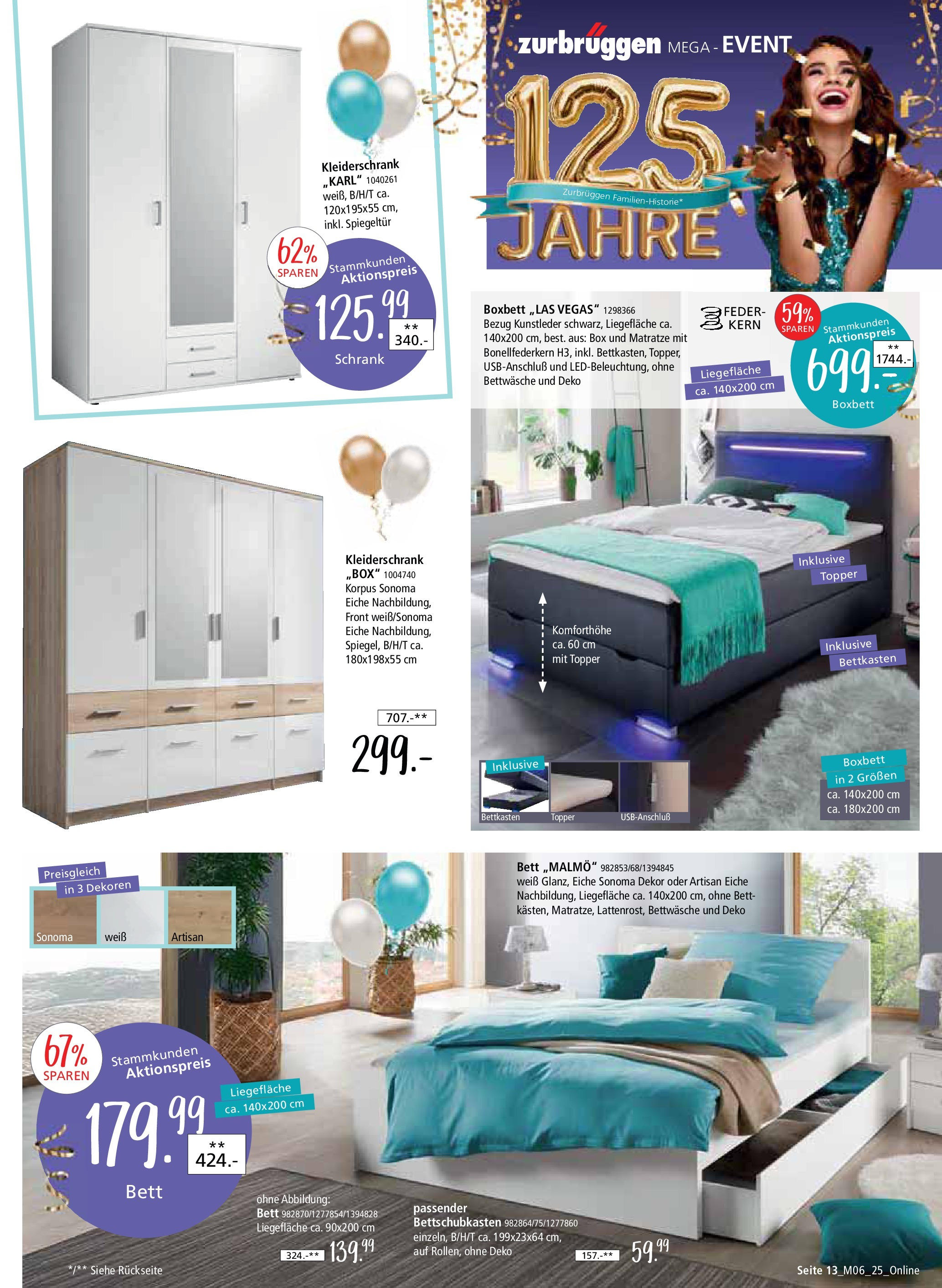 Zurbrüggen Mega-Event (ab 02.05.2025) zum Blättern | Seite: 13 | Produkte: Kleiderschrank, Topper, Schrank, Bettwäsche Zurbrüggen Mega-Event (ab 02.05.2025) zum Blättern | Seite: 13 | Produkte: Kleiderschrank, Topper, Schrank, Bettwäsche