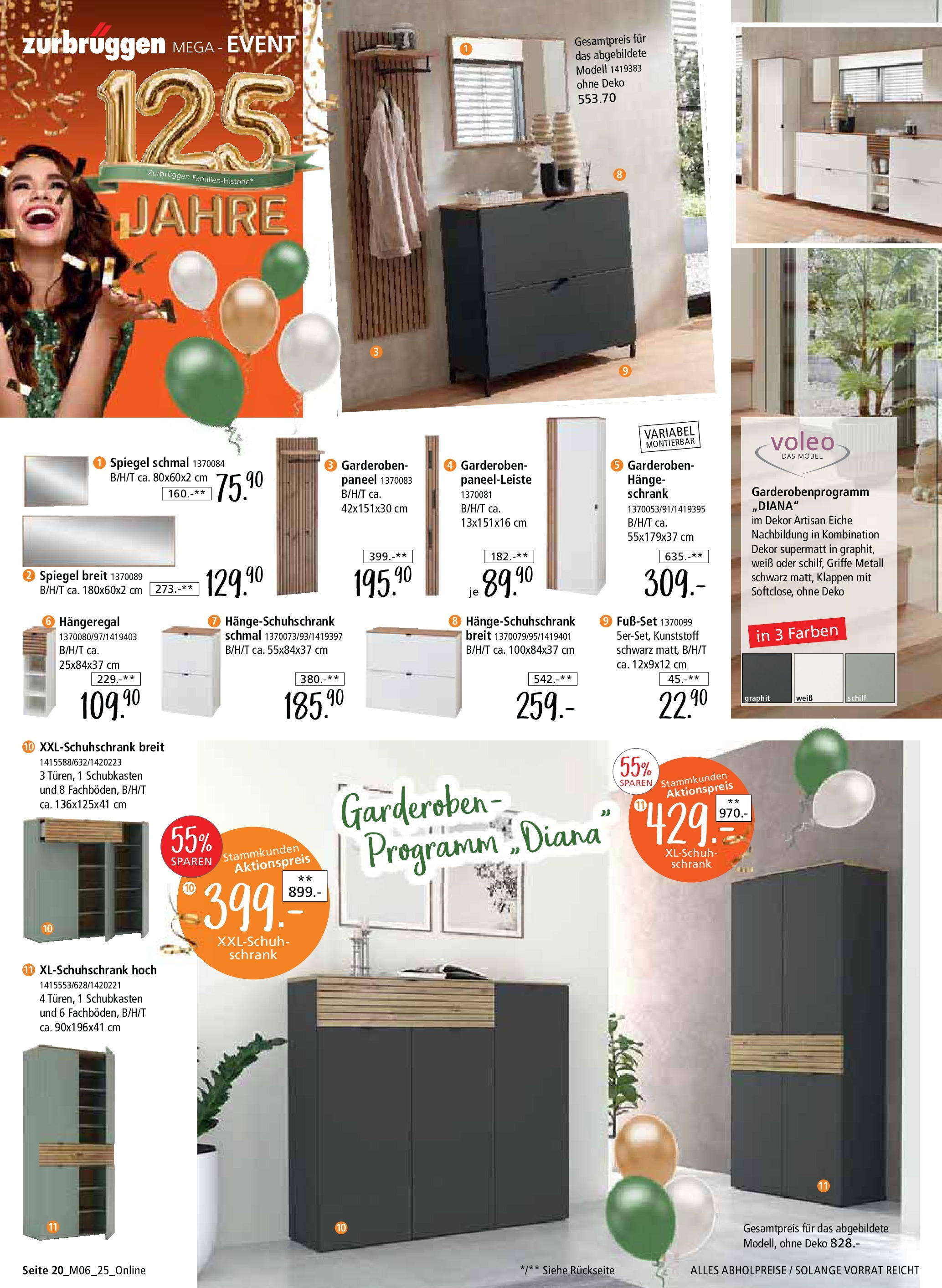 Zurbrüggen Mega-Event (ab 02.05.2025) zum Blättern | Seite: 20 | Produkte: Schrank, Spiegel Zurbrüggen Mega-Event (ab 02.05.2025) zum Blättern | Seite: 20 | Produkte: Schrank, Spiegel