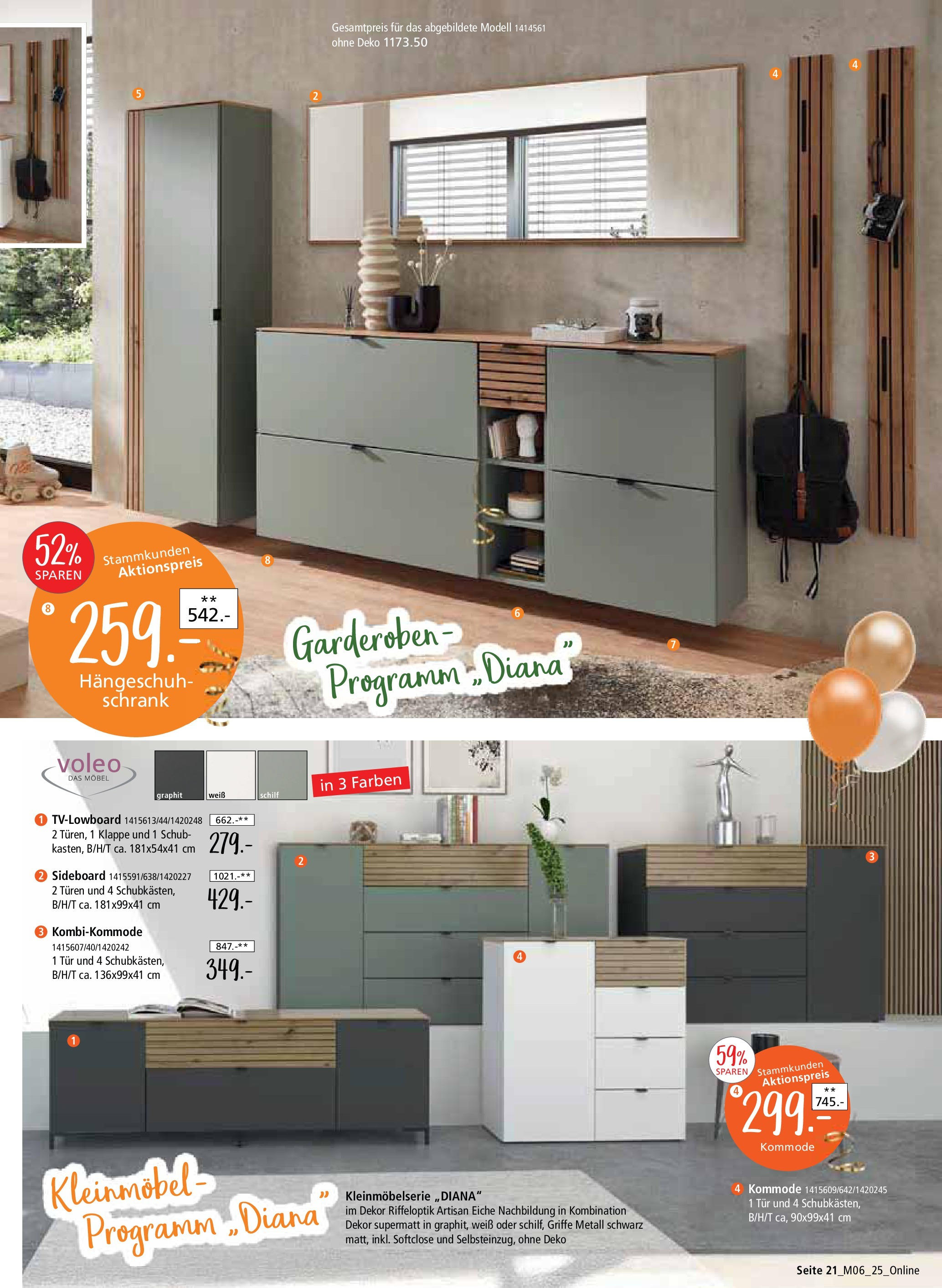 Zurbrüggen Mega-Event (ab 02.05.2025) zum Blättern | Seite: 21 | Produkte: Sideboard, Kommode, Schrank, Tür Zurbrüggen Mega-Event (ab 02.05.2025) zum Blättern | Seite: 21 | Produkte: Sideboard, Kommode, Schrank, Tür