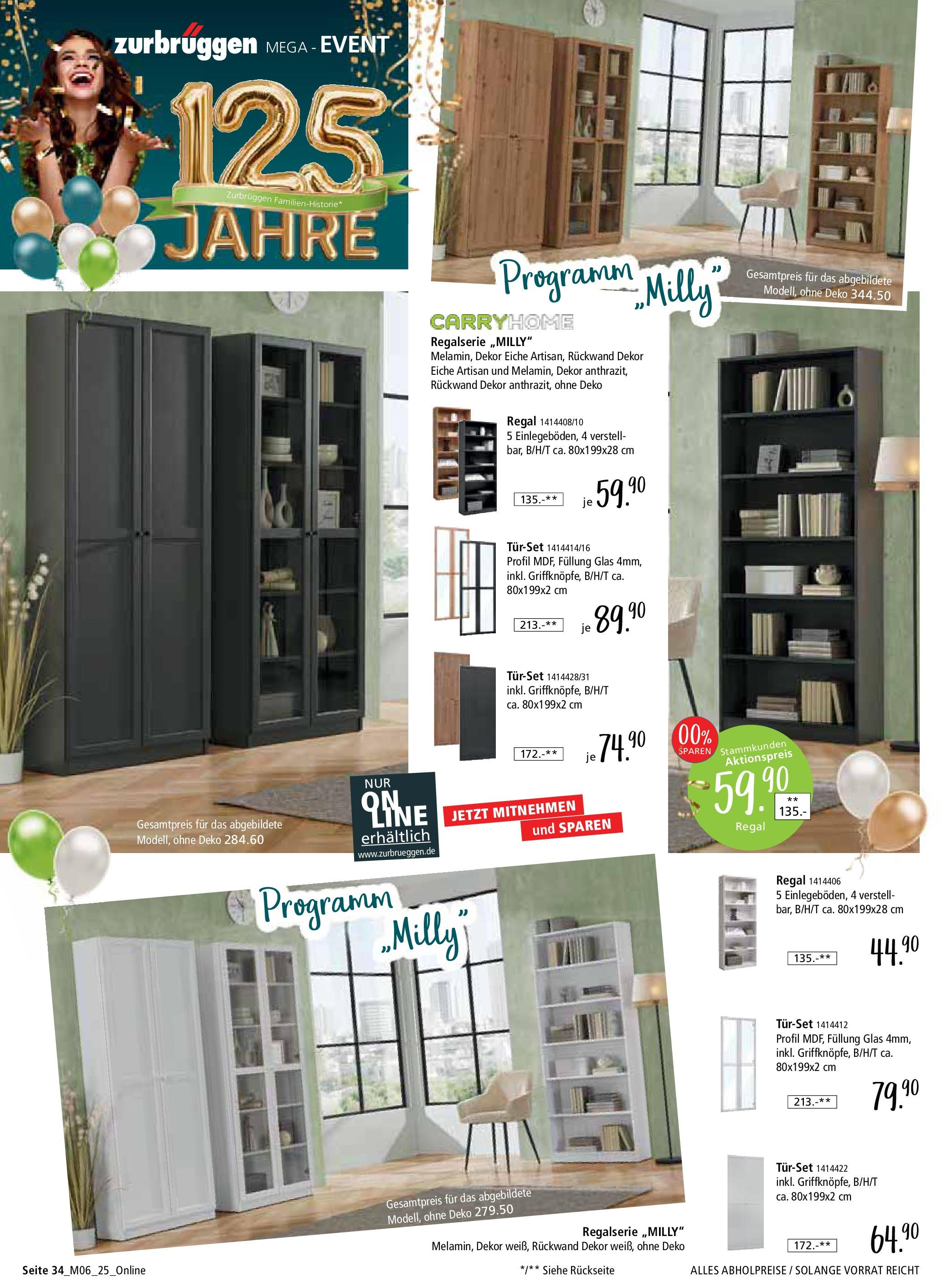Zurbrüggen Mega-Event (ab 02.05.2025) zum Blättern | Seite: 34 | Produkte: Regal Zurbrüggen Mega-Event (ab 02.05.2025) zum Blättern | Seite: 34 | Produkte: Regal