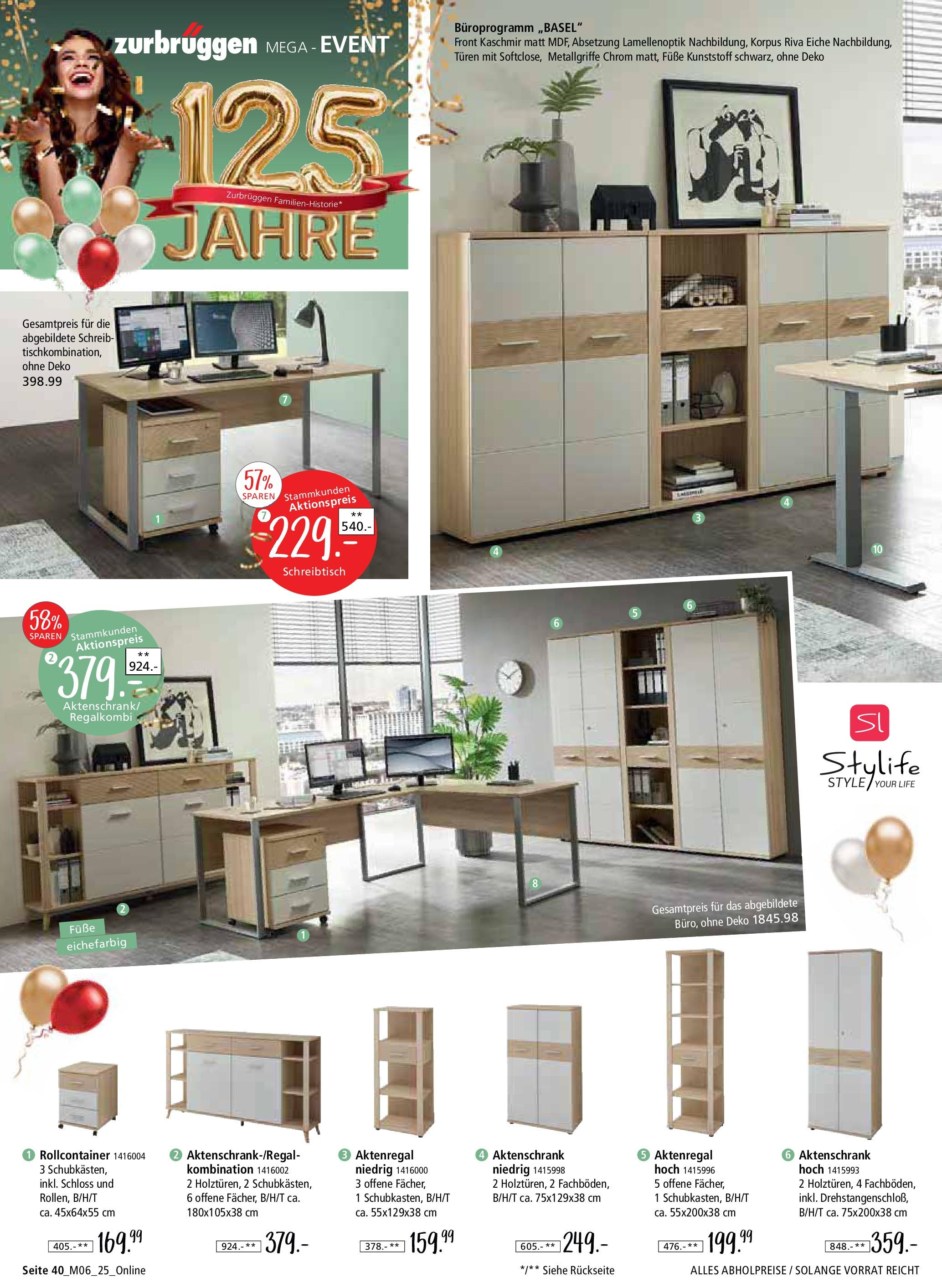 Zurbrüggen Mega-Event (ab 02.05.2025) zum Blättern | Seite: 40 | Produkte: Rollcontainer, Aktenregal Zurbrüggen Mega-Event (ab 02.05.2025) zum Blättern | Seite: 40 | Produkte: Rollcontainer, Aktenregal