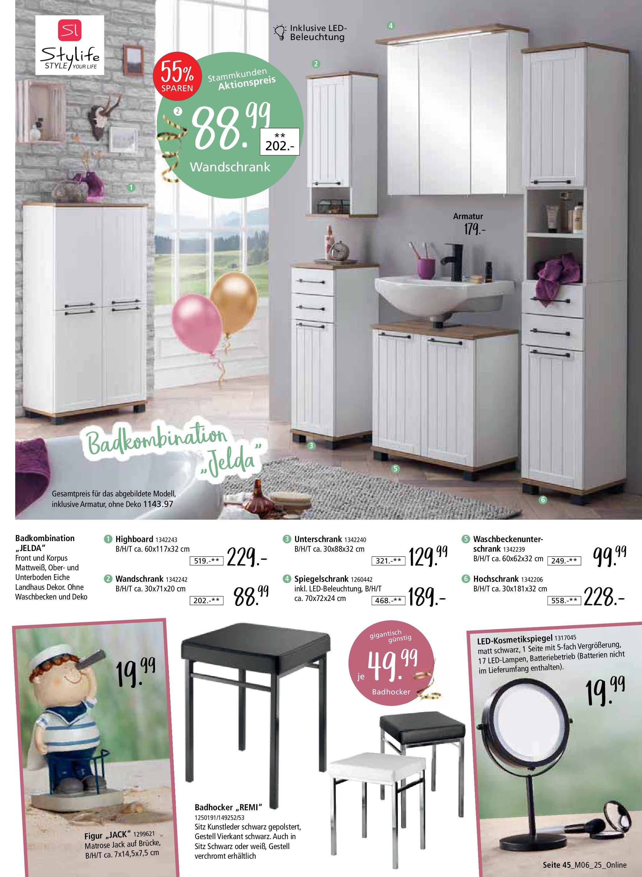 Zurbrüggen Mega-Event (ab 02.05.2025) zum Blättern | Seite: 45 | Produkte: Batterien, Badhocker, Spiegelschrank, Hochschrank Zurbrüggen Mega-Event (ab 02.05.2025) zum Blättern | Seite: 45 | Produkte: Batterien, Badhocker, Spiegelschrank, Hochschrank