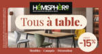 Hémisphère Sud Profitez de remises jusqu’à -15%* sur une sélection de tables et chaises - au 24.05.2025