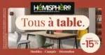 Hémisphère Sud Profitez de remises jusqu’à -15%* sur une sélection de tables et chaises - au 24.05.2025